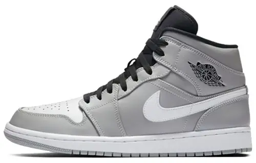 Jordan 1 Mid Wolf Grey Black White
