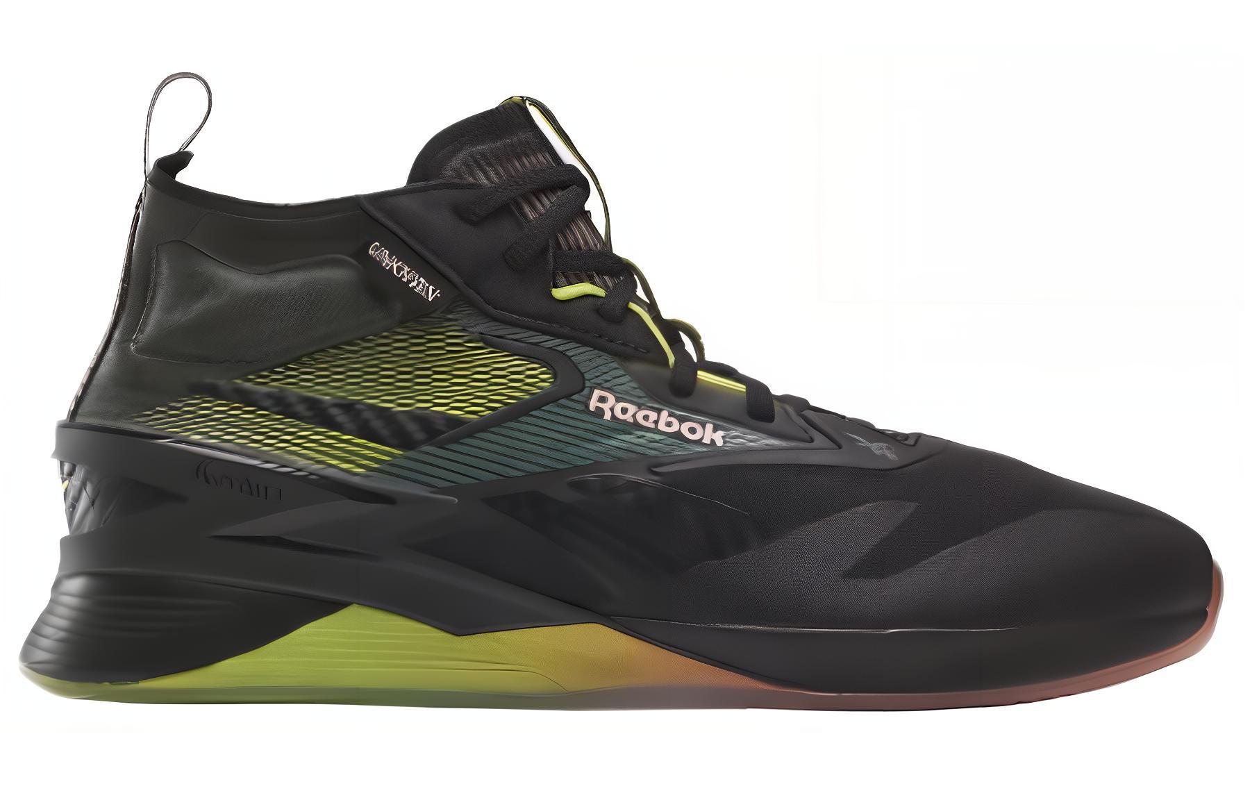 Reebok NANO UNKNWN Comfortable Low top Training Shoes Unisex Black Green
