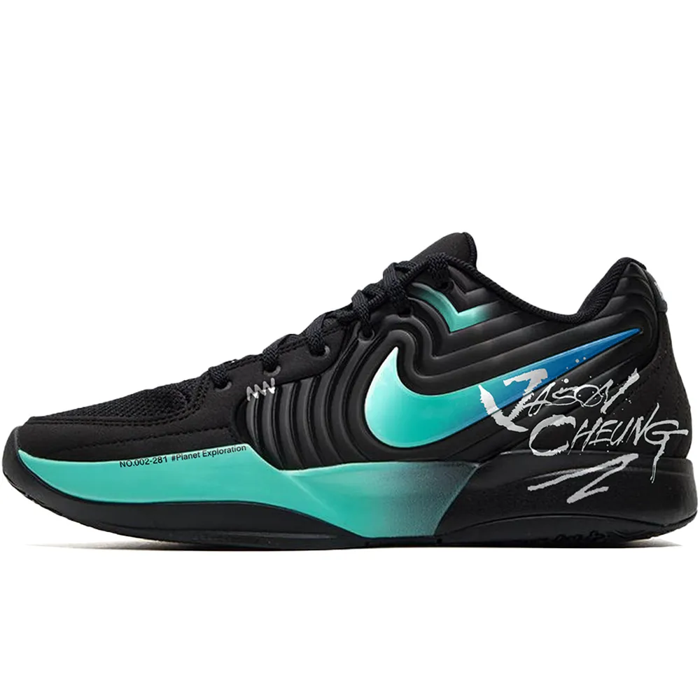 Nike Ja Morant 2 EP 2 Slip Resistant Abrasion Resistant Low top Basketball Shoes Men's Black Blue White