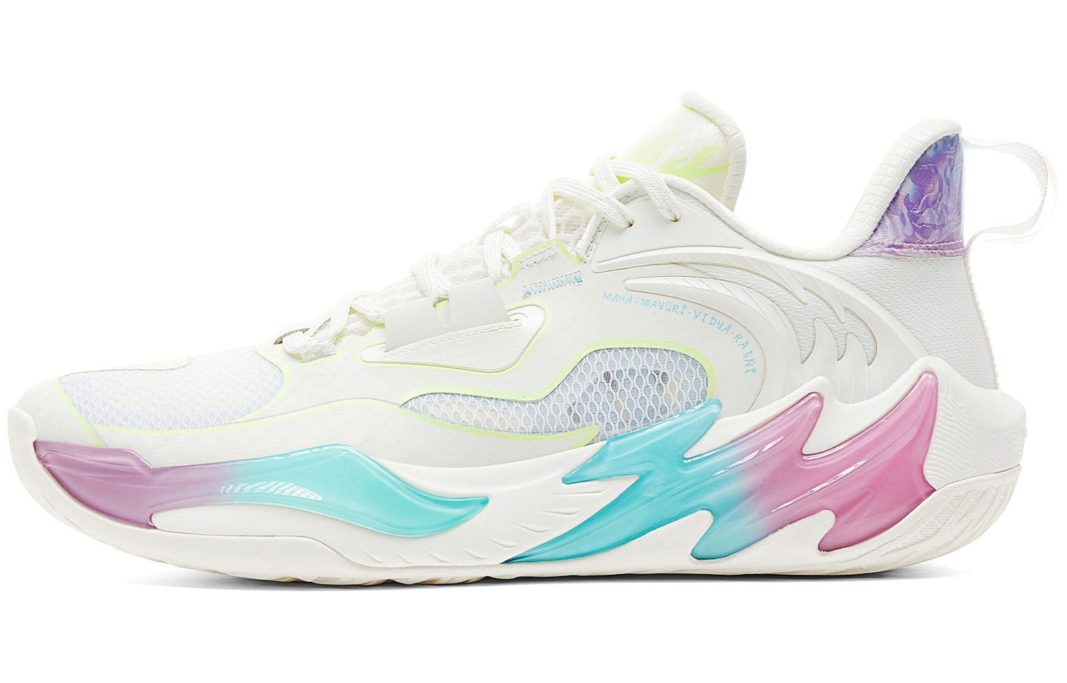 PEAK Shadow Hunter 3.0 Taichi Low top Basketball Shoes Men’s White Peacock Colorway