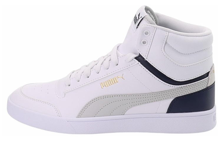 PUMA Shuffle Mid 'White Grey Peacoat'