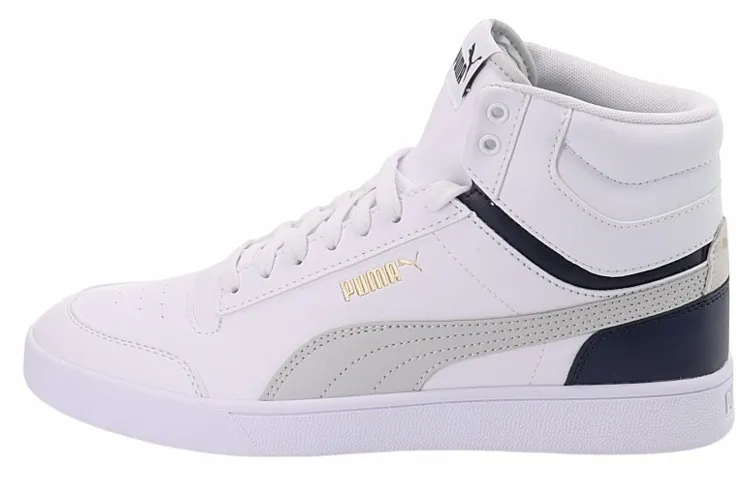 PUMA Shuffle Mid 'White Grey Peacoat'
