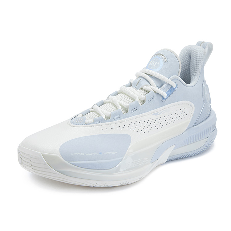 361° Abrasion Resistant Cushioning Low top Basketball Shoes Men’s White Blue