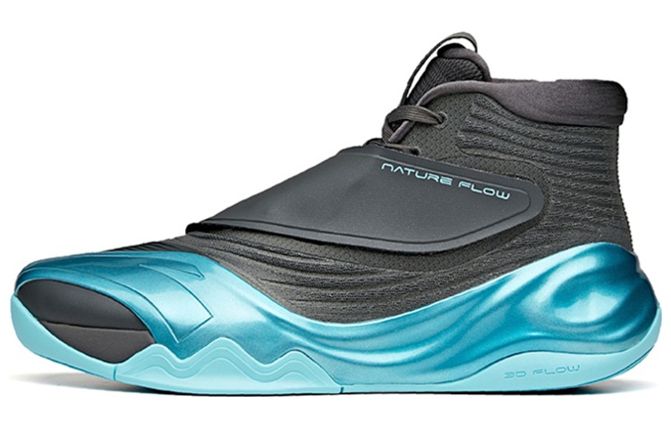 ANTA KT6 Basketball Shoes Men's High Top Black/Blue
