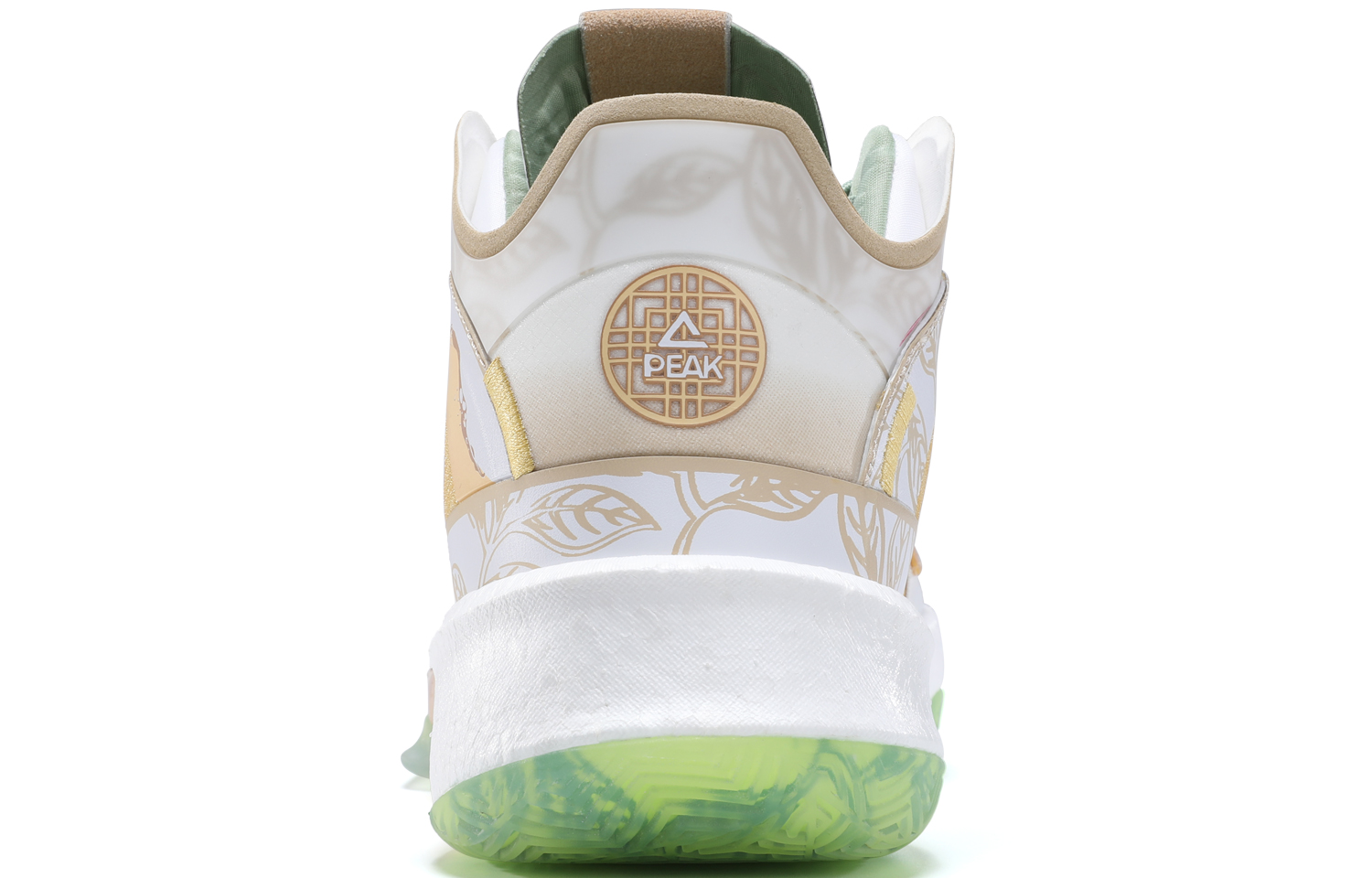 PEAK Surfing The Big Triangle 1.0 Basketball Shoes Men’s High Top Yellow/White