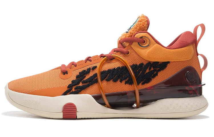 Disney x Li Ning Speed 8 Premium Tigger Slip Resistant Abrasion Resistant Low top Basketball Shoes Men’s Jams Orange