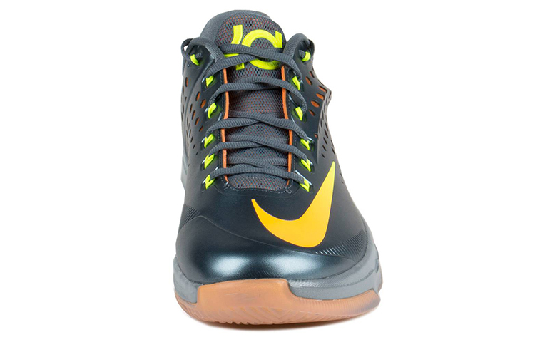 Мужские кроссовки Nike KD 7 Elite Team Pack (серо-желтые) — 蓝/亮橘/灰 — фото 3