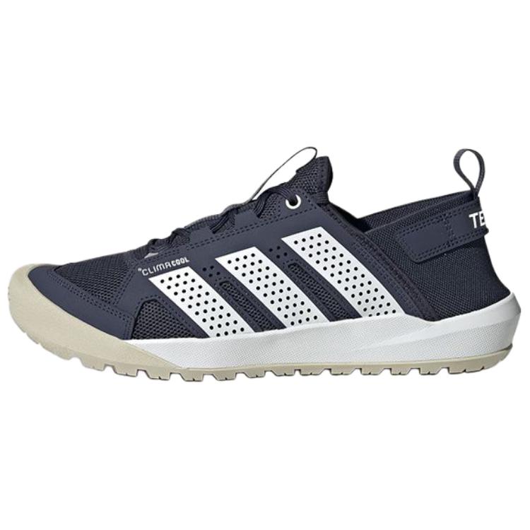 Adidas DAROGA 25 Textile, Synthetic Leather Comfortable And Lightweight Low top Hiking Shoes Unisex Cyan White
