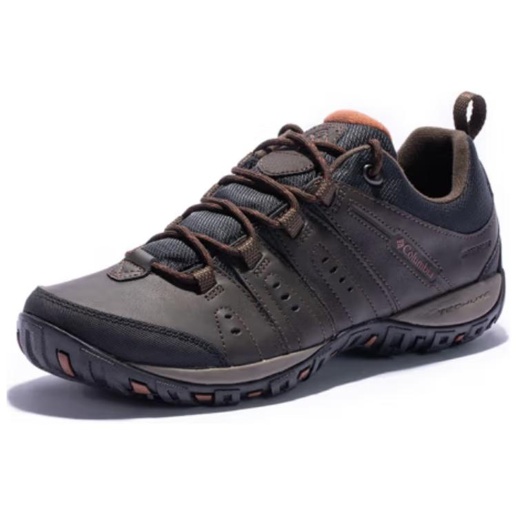 Columbia Hiking Cushioning Non Slip And Waterproof Grip Low top Hiking Shoes Men’s Dark Umber