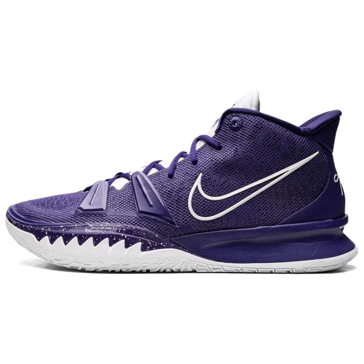 Nike Kyrie 7 Mesh Slip Resistant Abrasion Resistant Mid top Basketball Shoes Unisex Purple