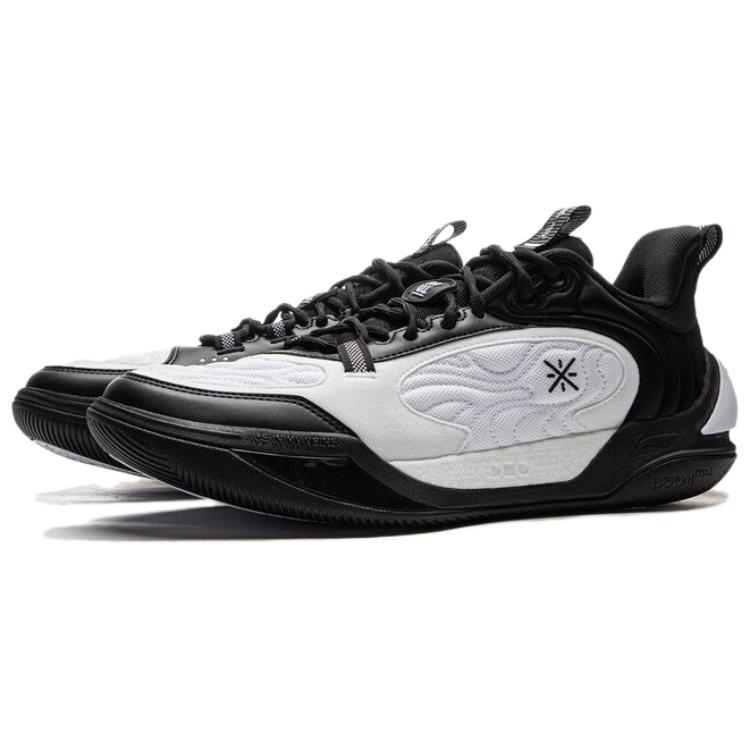 Li Ning Cushioning, Wear Resistant Low top Basketball Shoes Men’s White Black