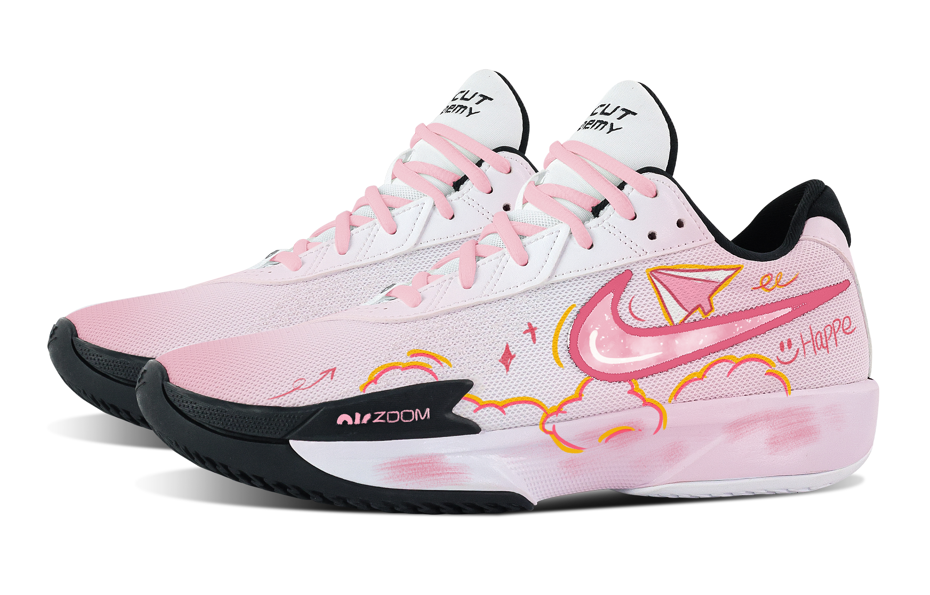 Nike Air Zoom G.T. Cut Academy Paper Plane Low top Basketball Shoes Unisex Pink