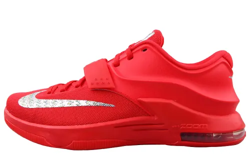 Nike KD 7 Global Game Comfortable and Versatile Non-Slip Lightweight Low-top Basketball Shoes Men's Red