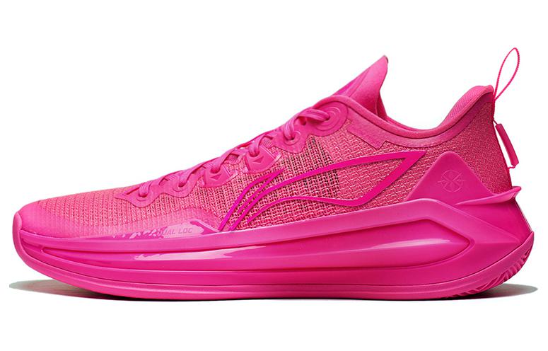 Li Ning Liren 3 V2 Pink Abrasion Resistant Breathable Low top Basketball Shoes Unisex Neon Pink