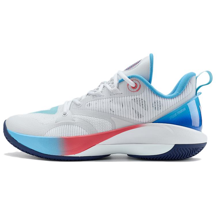 PEAK Taichi Wiggins Talent 1 Cushioning, Wear Resistant Low top Basketball Shoes Unisex White Blue
