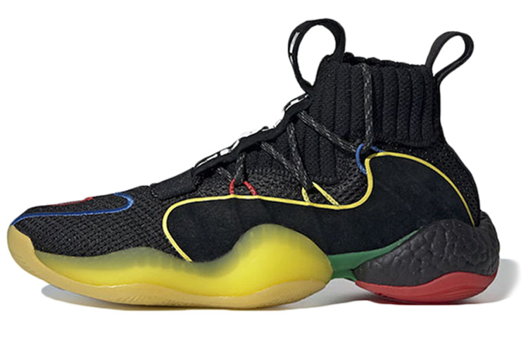 Adidas originals Crazy BYW 1.0 Comfortable and versatile, shock-absorbing, non-slip and wear-resistant, high-top, practical basketball shoes, same style for men and women, color