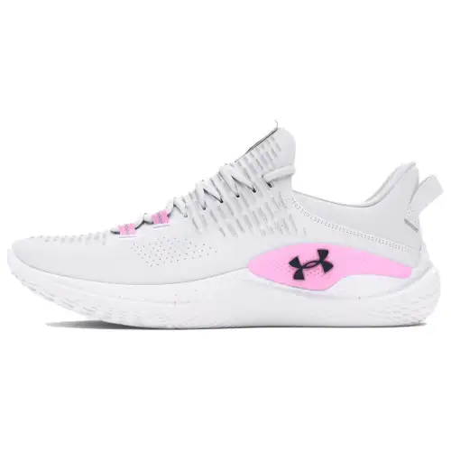 Under Armour Dynamic Slip Resistant Abrasion Resistant Low top Training Shoes Women's White Pink