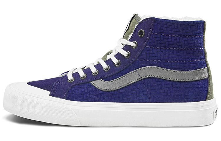 Vans SK8 138 Decon Sf comfortable and casual high-top sneakers for men and women, dark blue