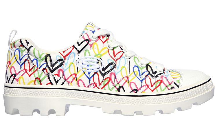 Женские кеды Skechers Roadies Hashtag Lov (бело-разноцветные) — 白彩 — фото 2