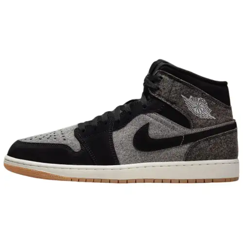 Jordan 1 Mid Se Black Denim