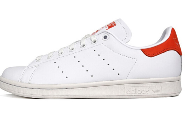 Кеды adidas adidas originals STAN SMITH (бело-оранжевые)