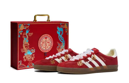 Adidas Originals GAZELLE INDOOR 811 Manufacturing, New Wedding Gift, Gift Box Slip Resistant Abrasion Resistant