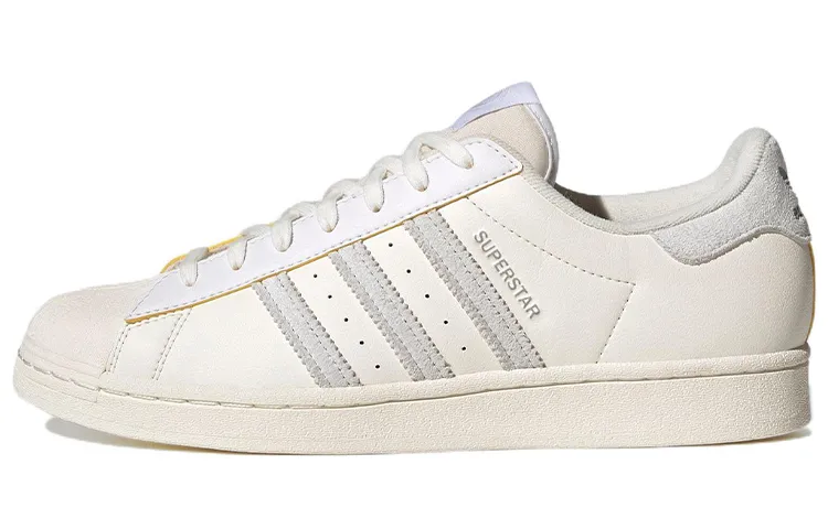 Adidas Originals Superstar Vegan Icons Textile, Synthetic Leather Abrasion Resistant Low top Skateboard Shoes Unisex