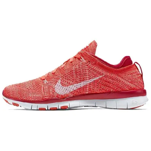 Nike Free TR Slip Resistant Abrasion Resistant Low top Training Shoes Women's Red