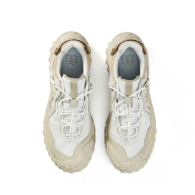 KOLON SPORT LIT CAMP Textile, Leather Comfortable Low top Hiking Shoes Unisex White