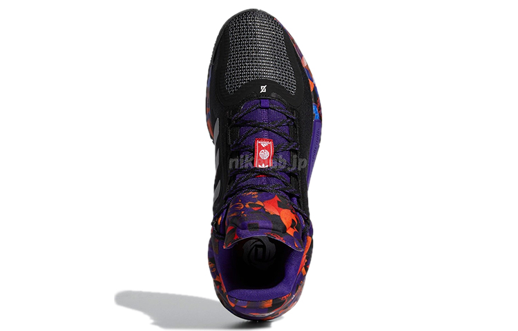 Мужские кроссовки adidas D Rose 11 (черно-фиолетово-оранжевые) — Чёрныйфиолетовыйоранжевый — фото 5