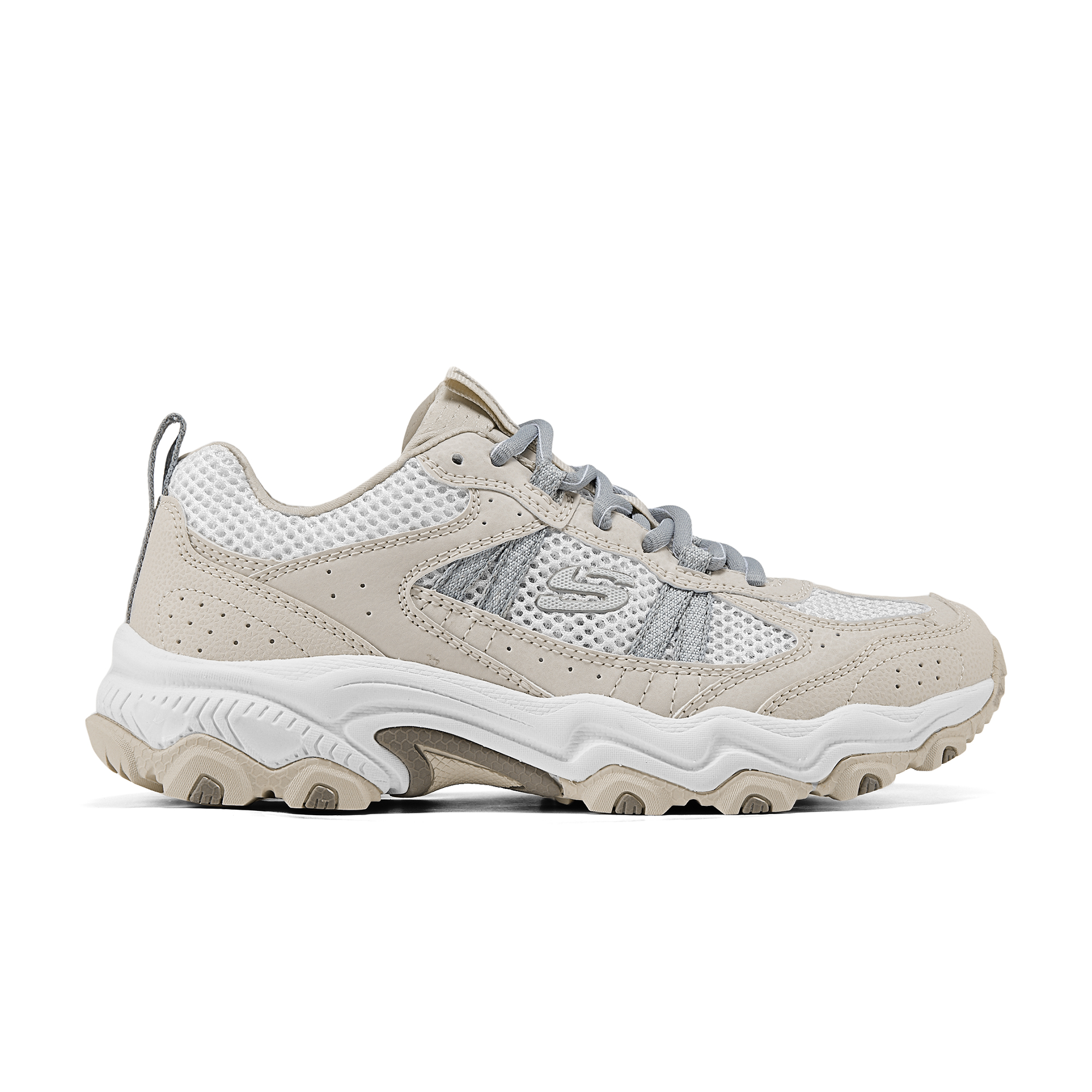 Skechers Breathable Support Abrasion Resistant Grip Low top Hiking Shoes Women’s Gray White