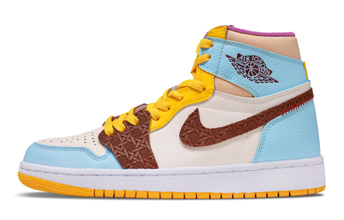 Jordan Air Jordan 1 Kenya Cushioning Abrasion Resistant Cushioning, Wear Resistant High top Vintage Basketball Shoes