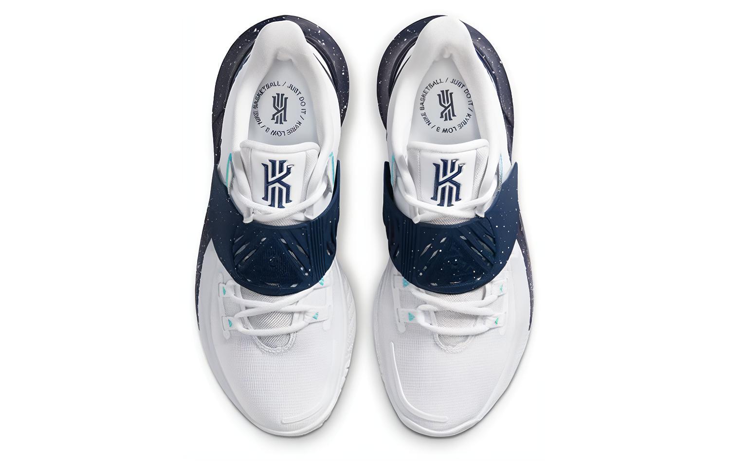 Кроссовки Nike Kyrie Low 3 (бело-синие) — фото 4