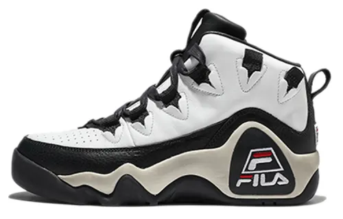 FILA Grant Hill 1 High top Vintage Basketball Shoes Unisex Black White Korean Style