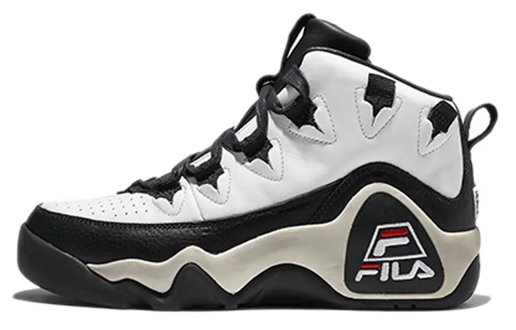 FILA Grant Hill 1 High top Vintage Basketball Shoes Unisex Black White Korean Style