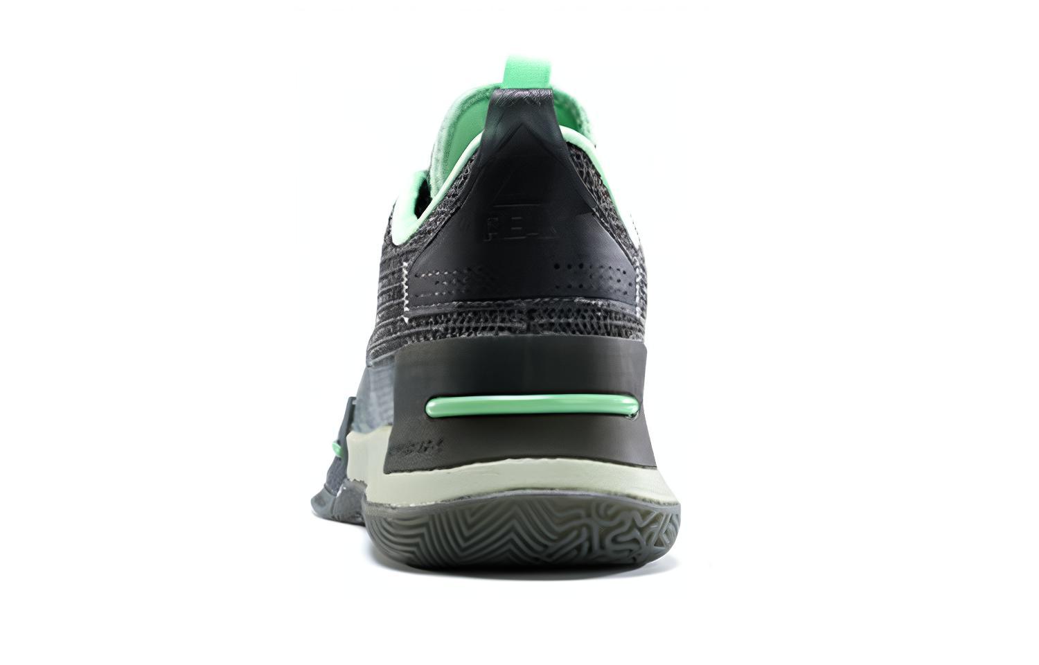 PEAK Flash Taichi Comfortable Cushioning Slip Resistant Mid top Basketball Shoes Men’s Green Aurora
