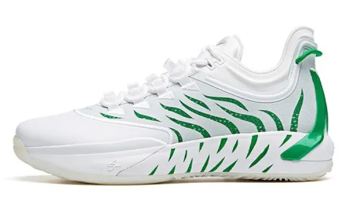 Anta Gordon Hayward GH1 non-slip shock absorption low-top basketball shoes men's white and green