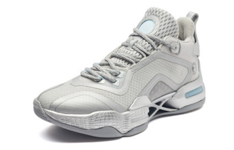 361° AG2 X AG2X Abrasion Resistant Slip Resistant Mid top Performance Basketball Shoes Men’s Silver White