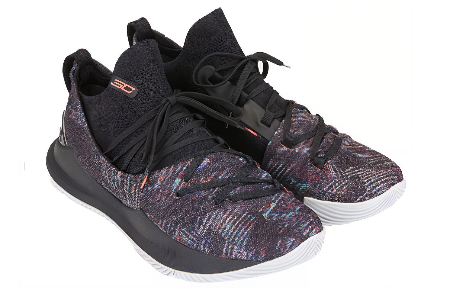 Мужские кроссовки Under Armour Under Armour CURRY 5 (черно-цветной) — 黑/彩虹配色 — фото 3