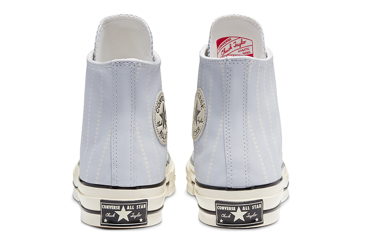 Женские кеды Converse 1970s Chuck 70 Love Fearlessly (светло-голубые) — фото 5