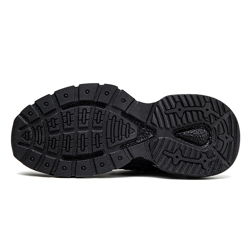HOBIBEAR Slip Resistant Abrasion Resistant Low top Hiking Shoes Unisex Black White