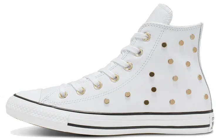 Converse Chuck Taylor All Star Studs High Top Leather Spot Rivet White Women's