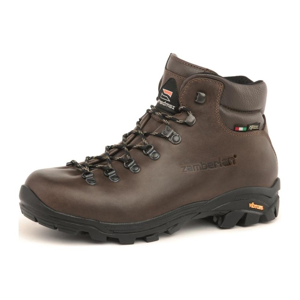 Zamberlan Slip Resistant Mid top Hiking Shoes Men's Brown
