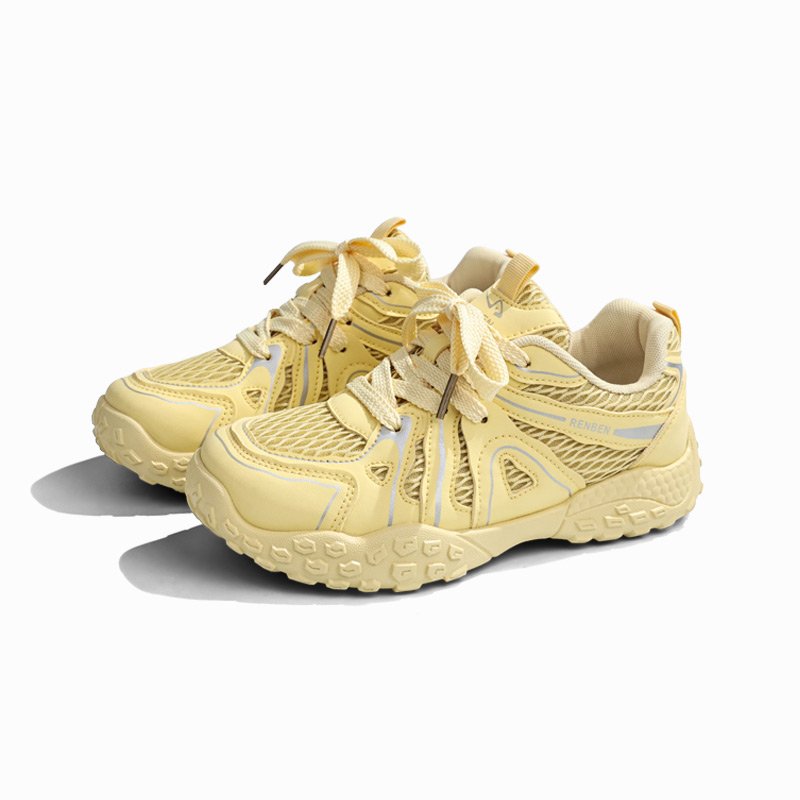 RENBEN Breathable, Lightweight, Slip Resistant Low top Hiking Shoes Women’s Yellow