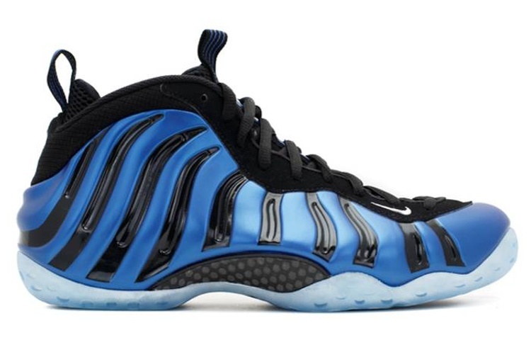 Мужские кроссовки Nike Foamposite One Sharpie (черно-синий) — 黑/皇家/白 — фото 2
