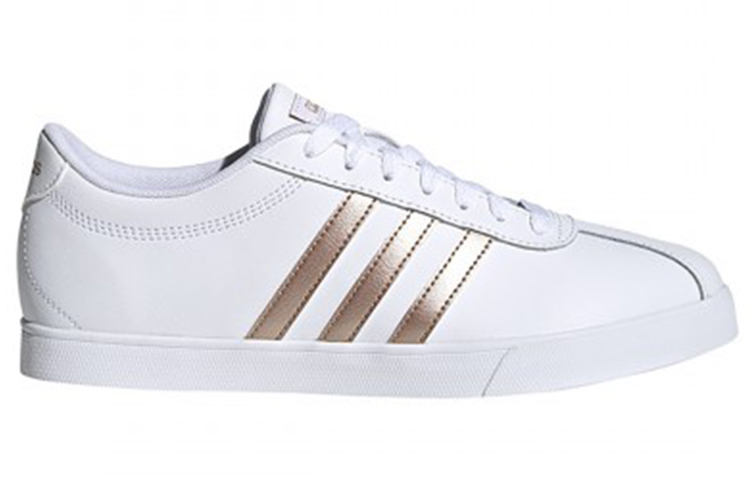 Женские кеды adidas neo Courtset (бело-золотые) — фото 2