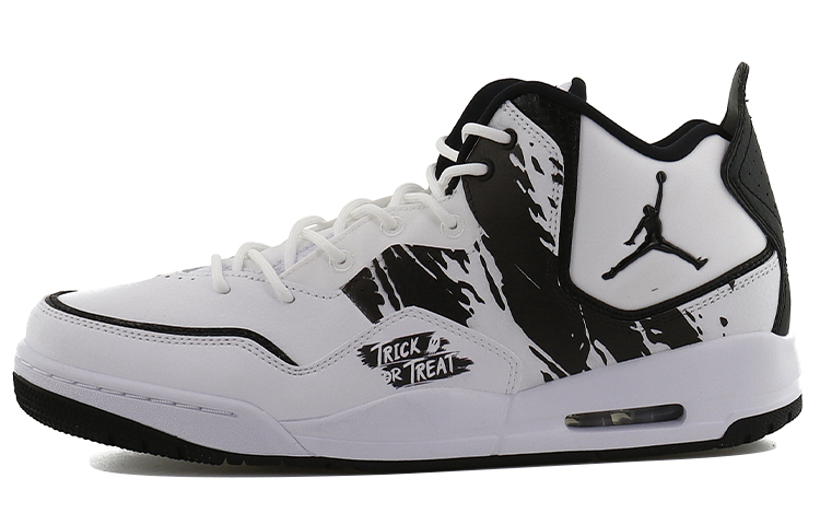 Jordan Courtside 23 Mid top Vintage Basketball Shoes Men's White Black