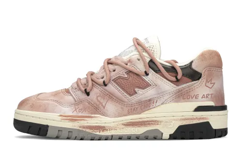 New Balance NB 550 Low top Vintage Basketball Shoes Unisex Pink