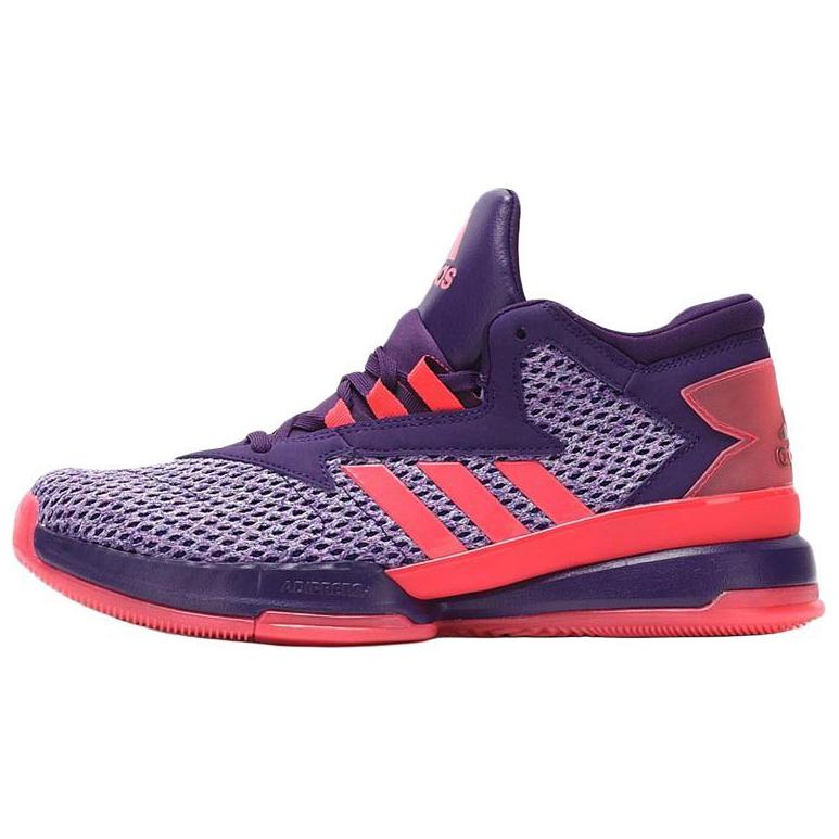 Adidas BASKETBALL Slip Resistant Abrasion Resistant High top Basketball Shoes Men’s Fuchsia