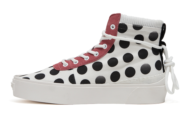 EQLZ EQUALIZER Fault High Slip Resistant High top Skateboard Shoes Unisex White Black Misprint